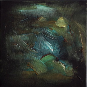 Orginal Artwork by NZ Painter, Tina Frantzen Abstract landscape  for the  exhibition from 2010