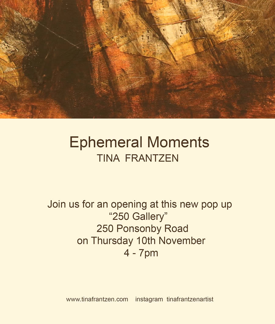 Ephemeral Moments Ponsonby '250 Gallery' - Flier